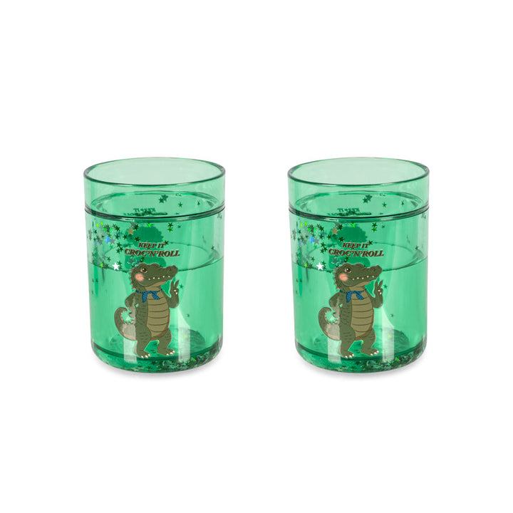 Konges Slojd - Glitter Cups - Crocodile (2 Pack) - Mabel & Fox