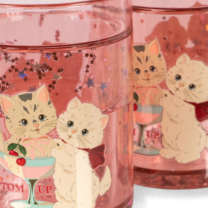 Konges Slojd - Glitter Cups - Rose Cat (2 Pack) - Mabel & Fox