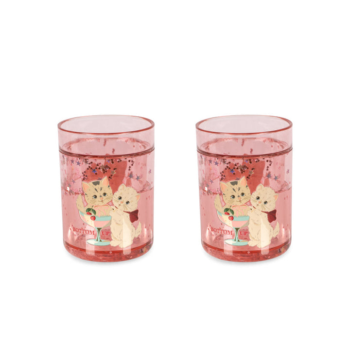 Konges Slojd - Glitter Cups - Rose Cat (2 Pack) - Mabel & Fox