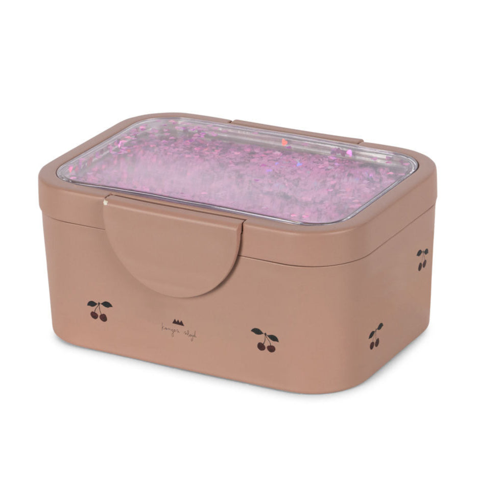 Konges Slojd - Glitter Lunch Box - Cherry Blush - Mabel & Fox