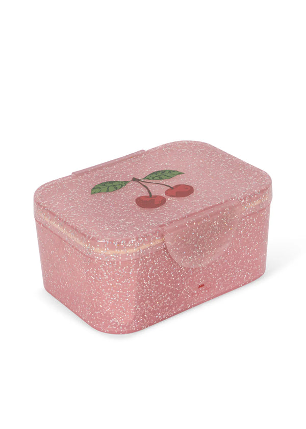 Konges Slojd - Glitter Lunch Box - Cherry Glitter - Mabel & Fox