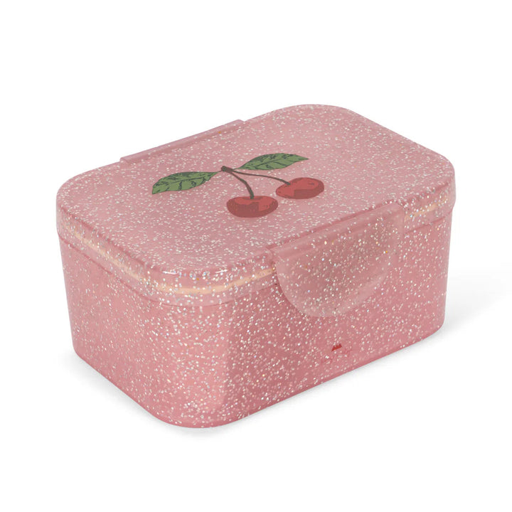 Konges Slojd - Glitter Lunch Box - Cherry Glitter - Mabel & Fox