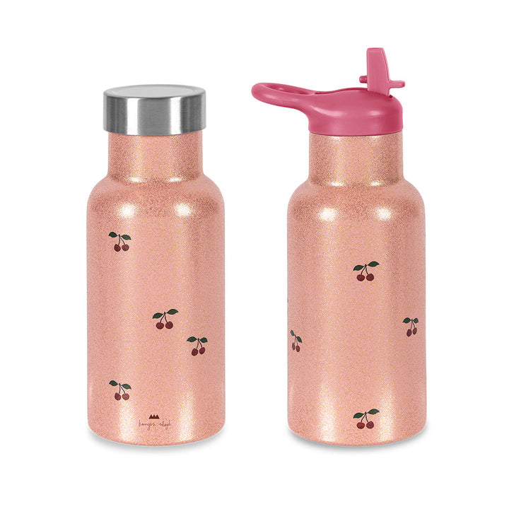 Konges Slojd - Glitter Thermo Bottle - Cherry Glitter - Mabel & Fox