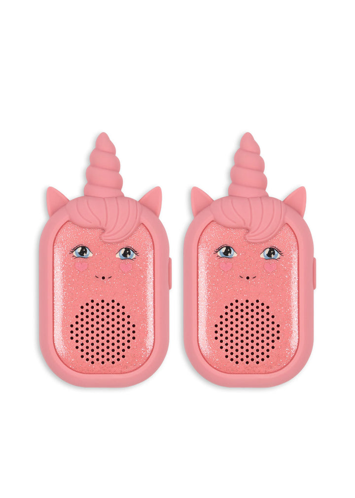 Konges Slojd - Glitter Unicorn Walk Talkie - Sparkling Pink - Mabel & Fox