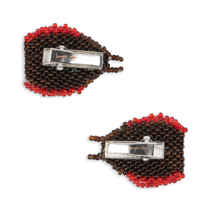 Konges Slojd - Hair Clip - Beaded Lady Bug (2 Pack) - Mabel & Fox