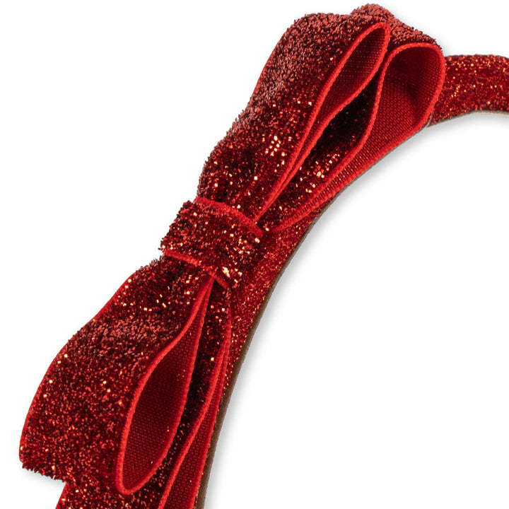 Konges Slojd - Headband - Red Velvet Bow - Mabel & Fox