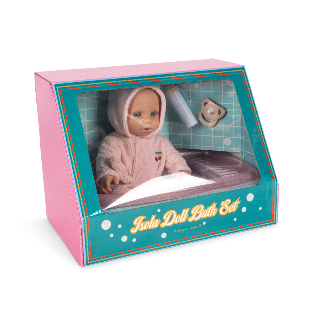 Konges Slojd - Isola Doll Bath Set - Cherry - Mabel & Fox