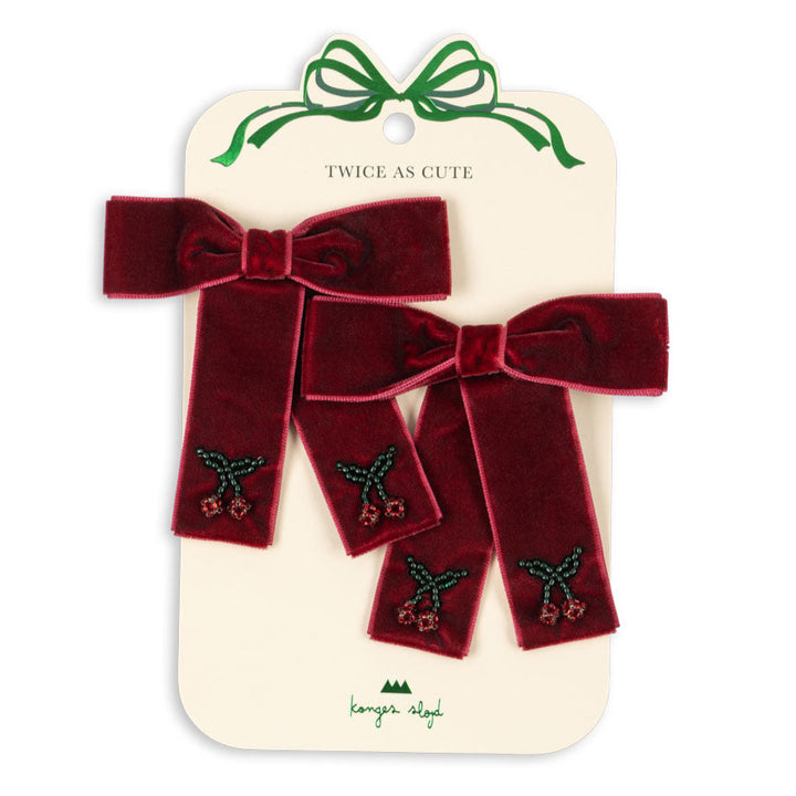 Konges Slojd - Juliette Bow Hair Clip (2 Pack) - Mabel & Fox