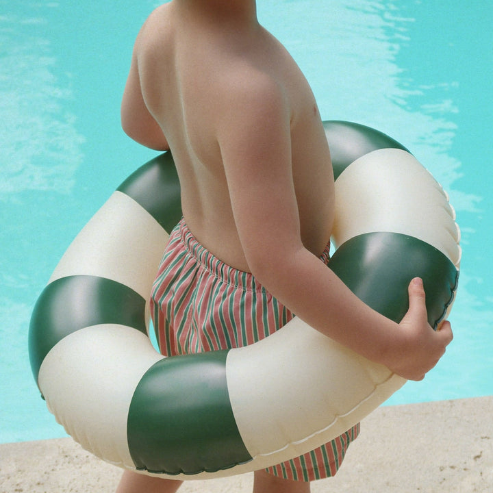 Konges Slojd – Junior Swim Ring – Green Stripe - Mabel & Fox