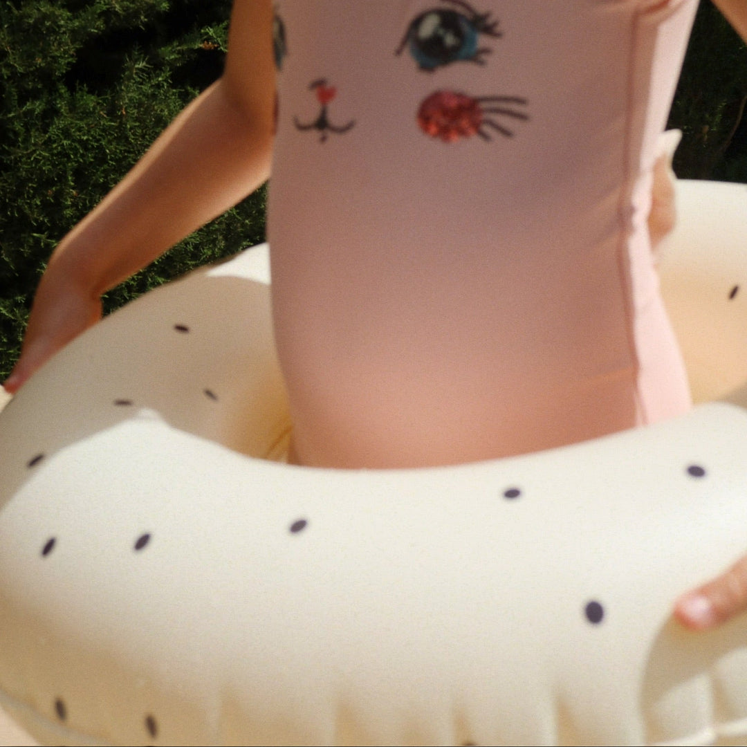 Konges Slojd – Junior Swim Ring – Navy Dots - Mabel & Fox