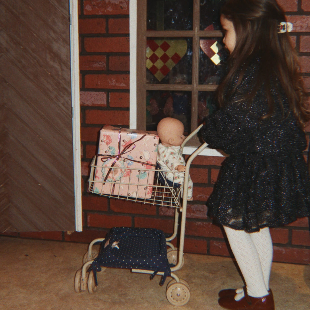 Konges Slojd - Kids Shopping Cart - Ditzy Dot - Mabel & Fox