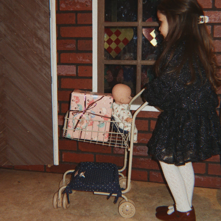 Konges Slojd - Kids Shopping Cart - Ditzy Dot - Mabel & Fox
