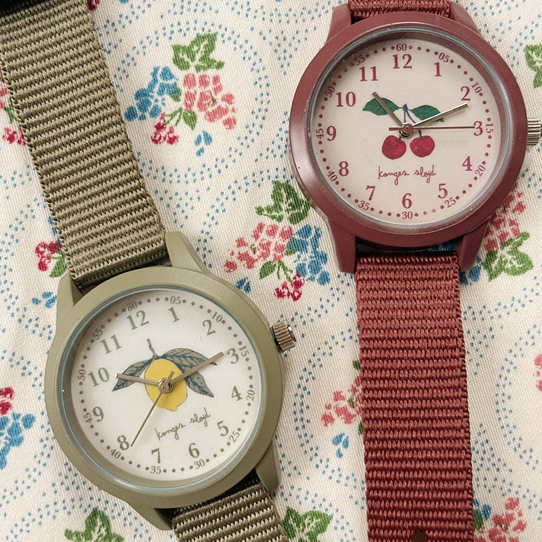 Konges Slojd - Kids Wrist Watch - Lemon - Mabel & Fox
