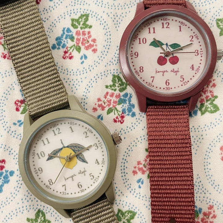 Konges Slojd - Kids Wrist Watch - Lemon - Mabel & Fox