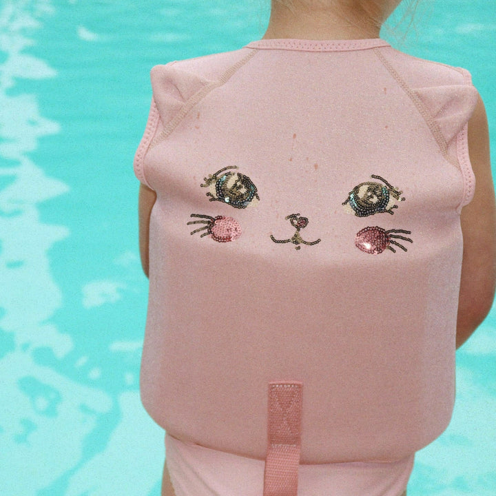 Konges Slojd – Kitty Swim Vest – Powder Pink - Mabel & Fox