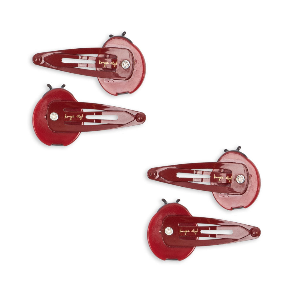 Konges Slojd - Ladybug Hair Clips (4 Pack) - Mabel & Fox