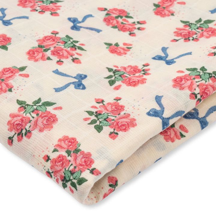 Konges Slojd - Large Muslin Swaddle - GOTS - Bella Rosita - Mabel & Fox