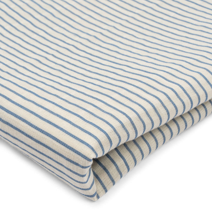 Konges Slojd - Large Muslin Swaddle - GOTS Stripe Bluie - Mabel & Fox