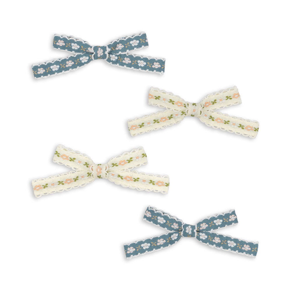 Konges Slojd – Leonora Bow Hair Clip (4 Pack) - Mabel & Fox