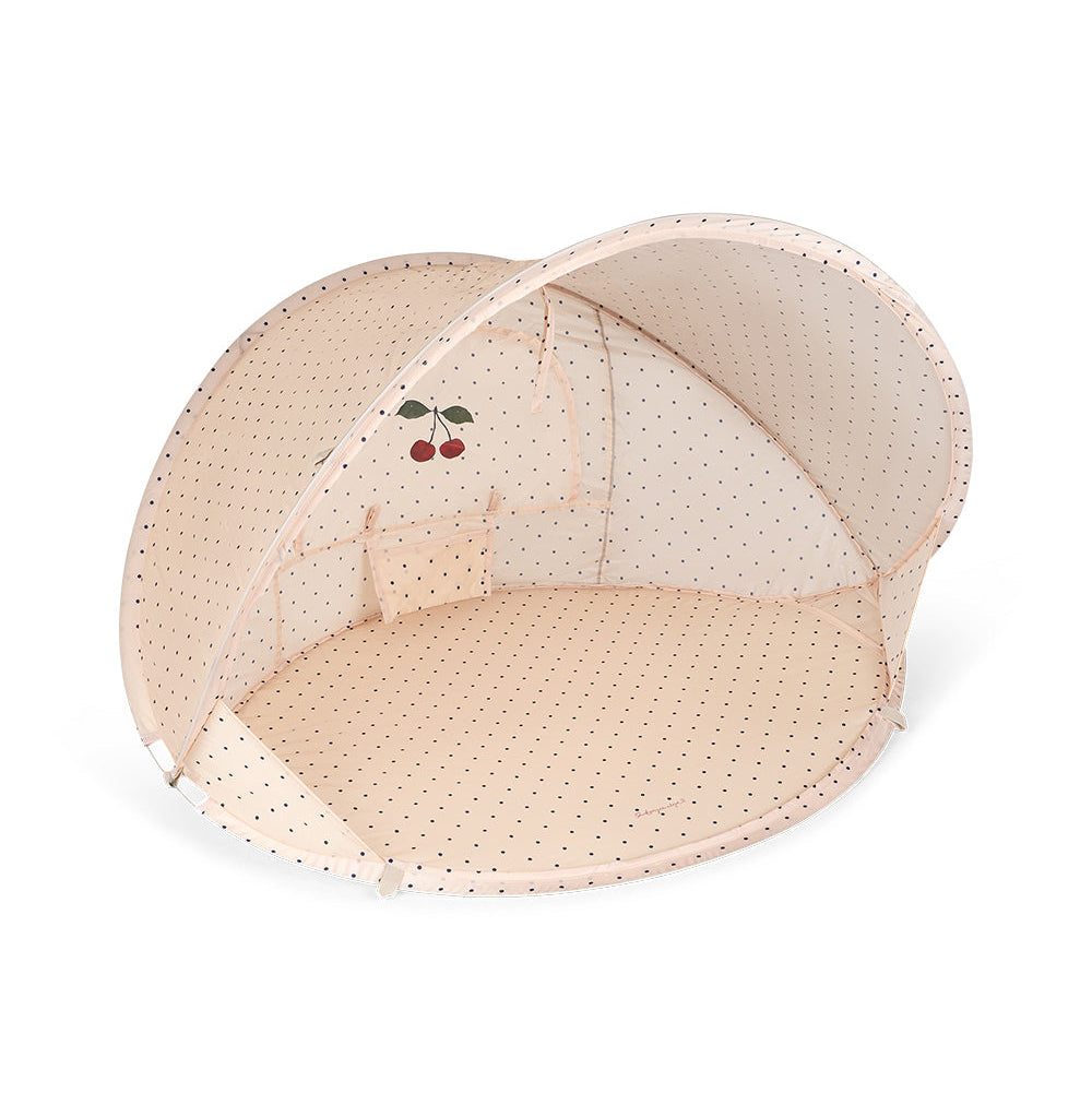 Konges Slojd – Mini Beach Tent Pop Up UV 50+ – Navy Dots - Mabel & Fox