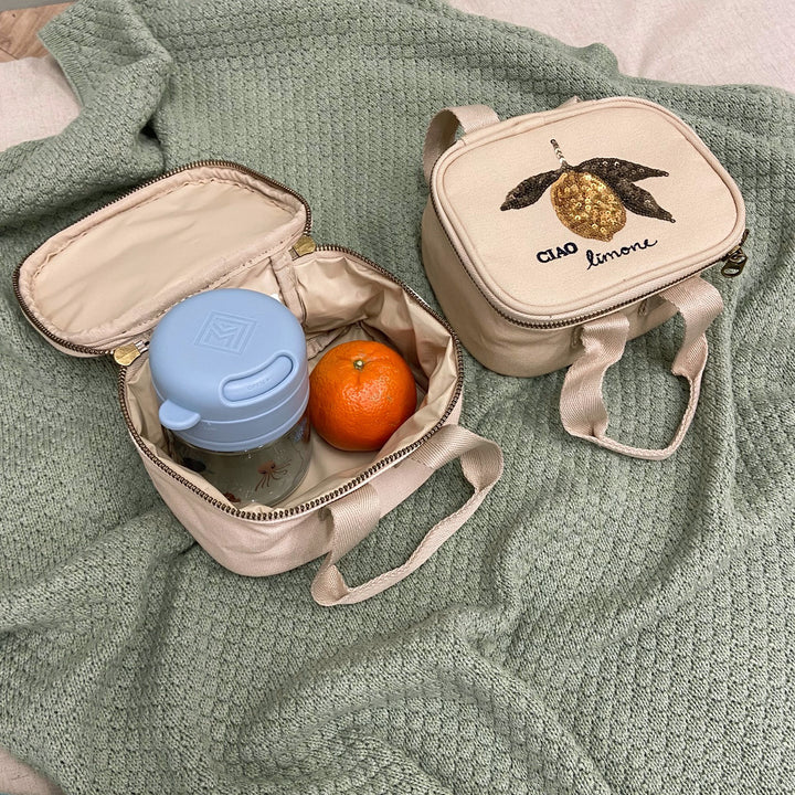 Konges Slojd - Mini Thermo Lunch Bag - Lemon - Mabel & Fox