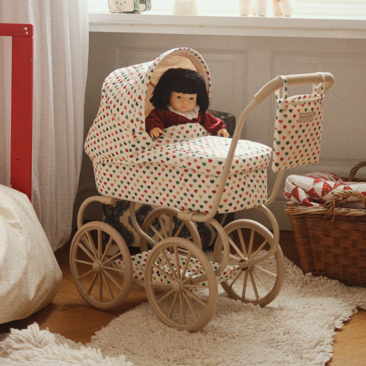 Konges Slojd - Minnie Doll Pram - Coeur Coloré - Mabel & Fox