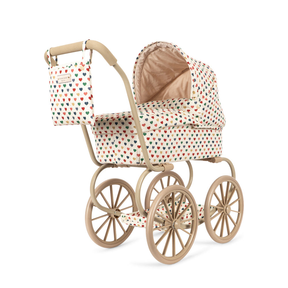 Konges Slojd - Minnie Doll Pram - Coeur Coloré - Mabel & Fox