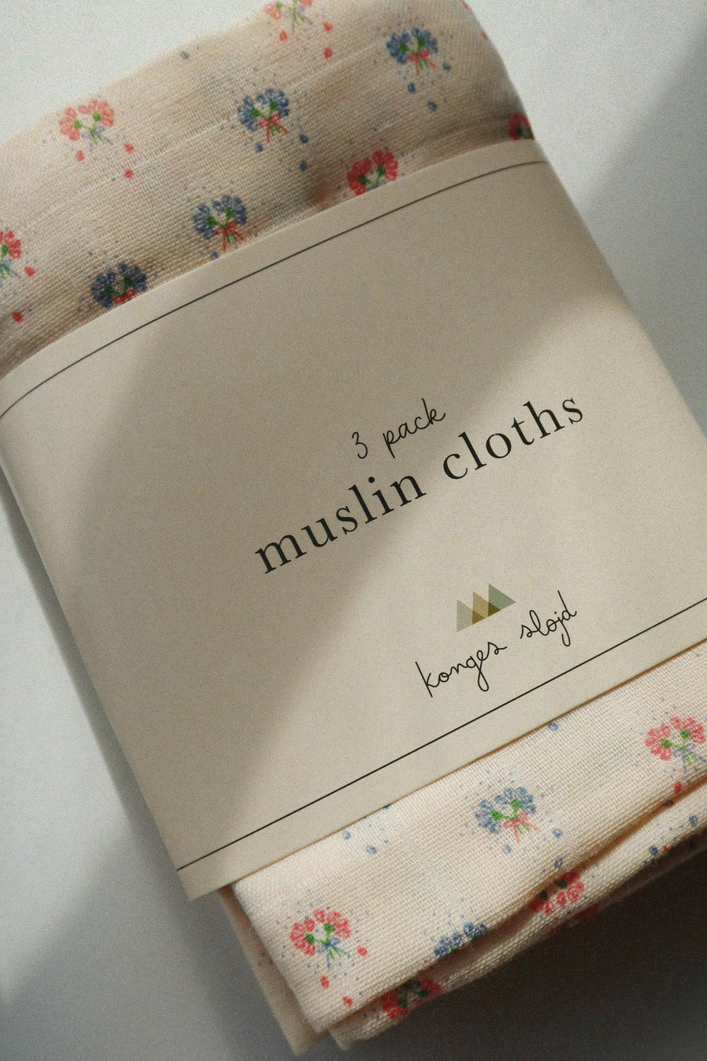 Konges Slojd - Muslin Cloth -  Pipa Petite - GOTS - (3 Pack) - Mabel & Fox