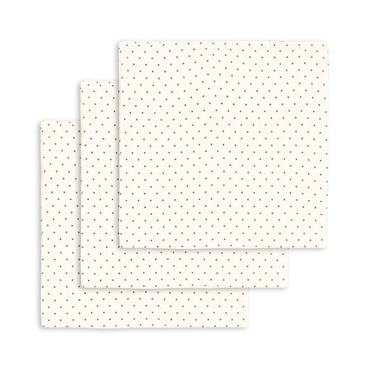 Konges Slojd - Muslin Cloths - GOTS - Estate Dot (3 Pack) - Mabel & Fox