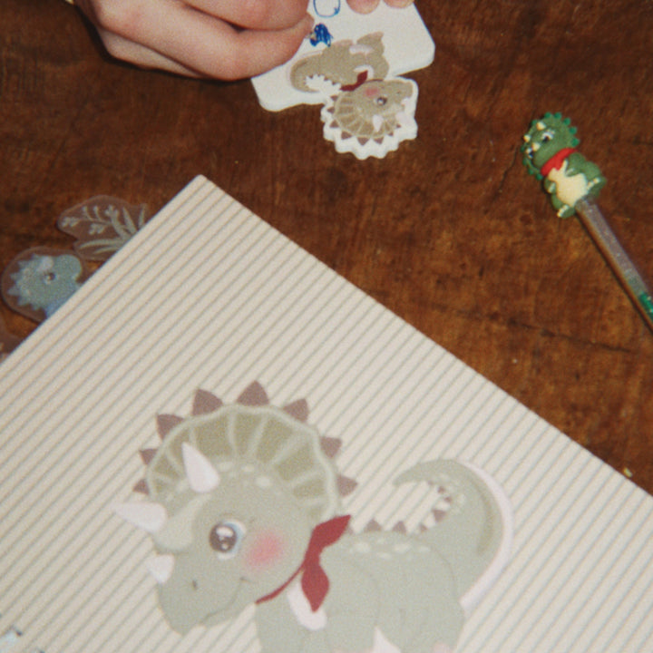 Konges Slojd - My Stationary Box - Dino Moss - Mabel & Fox
