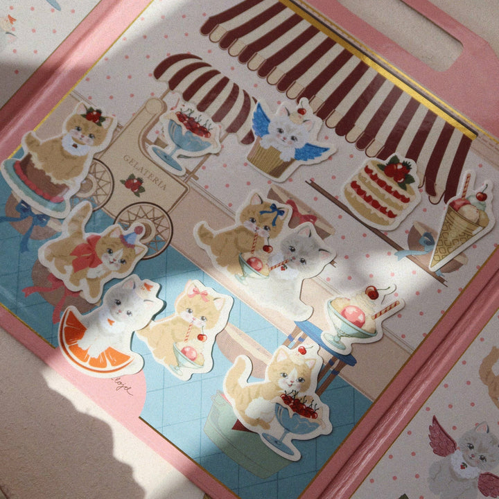 Konges Slojd - My Sticker Universe - Kitty Friends - Mabel & Fox