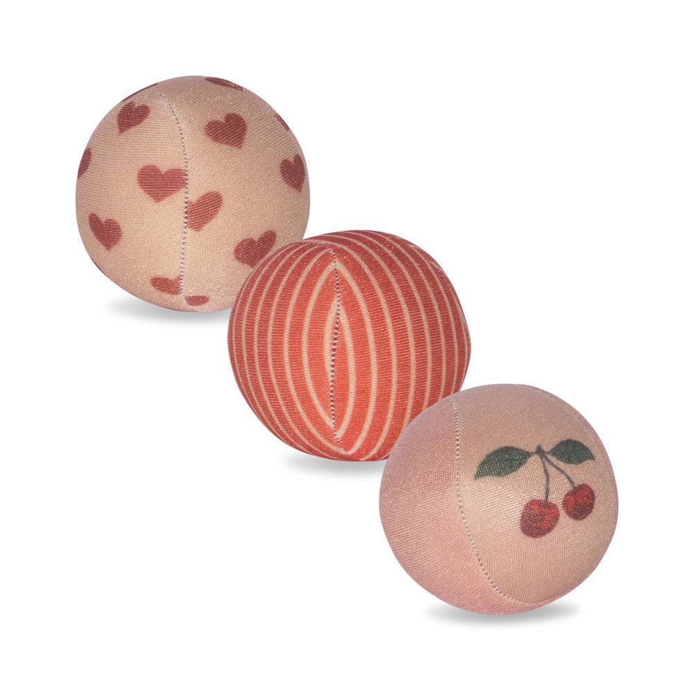 Konges Slojd- Neoprene Beach Ball - Cherry (3 Pack) - Mabel & Fox