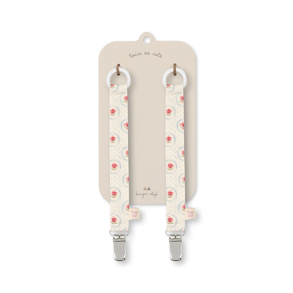 Konges Slojd – Pacifier Clip – Mirage (2 Pack) - Mabel & Fox
