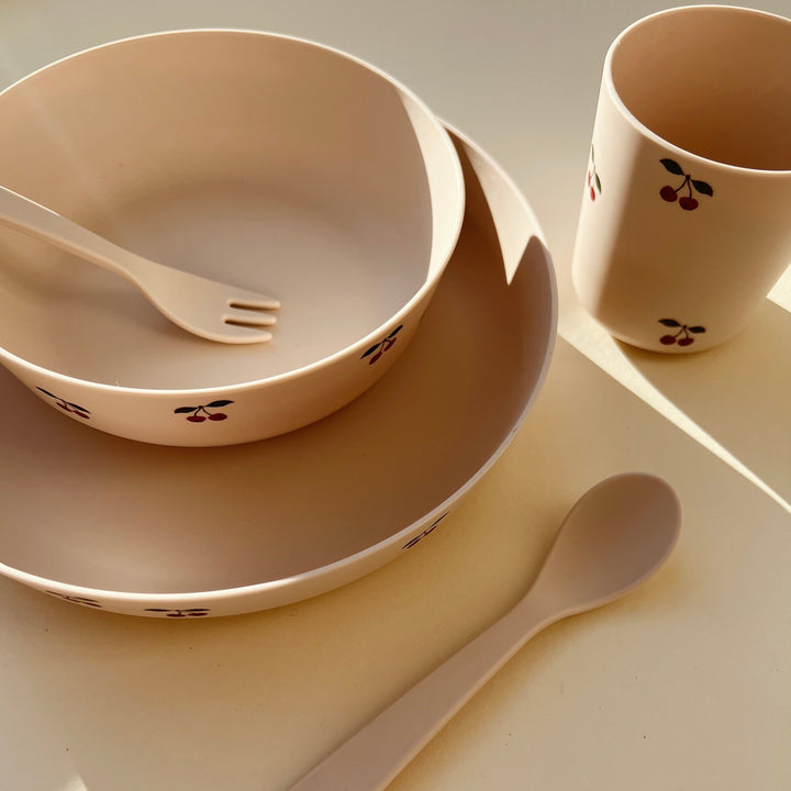 Konges Slojd - PLA Dinner Set - Cherry - Mabel & Fox