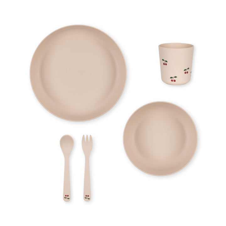 Konges Slojd - PLA Dinner Set - Cherry - Mabel & Fox