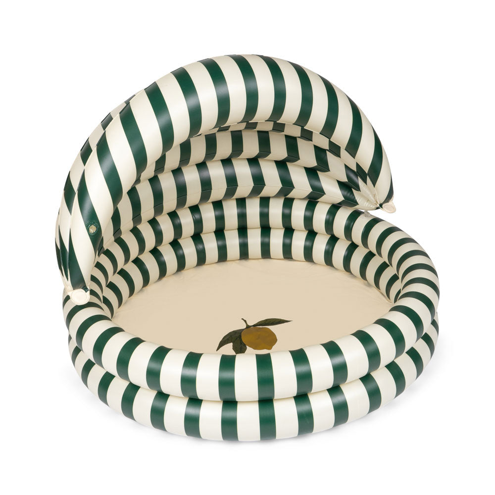 Konges Slojd – Pool with Canopy – Green Stripe - Mabel & Fox