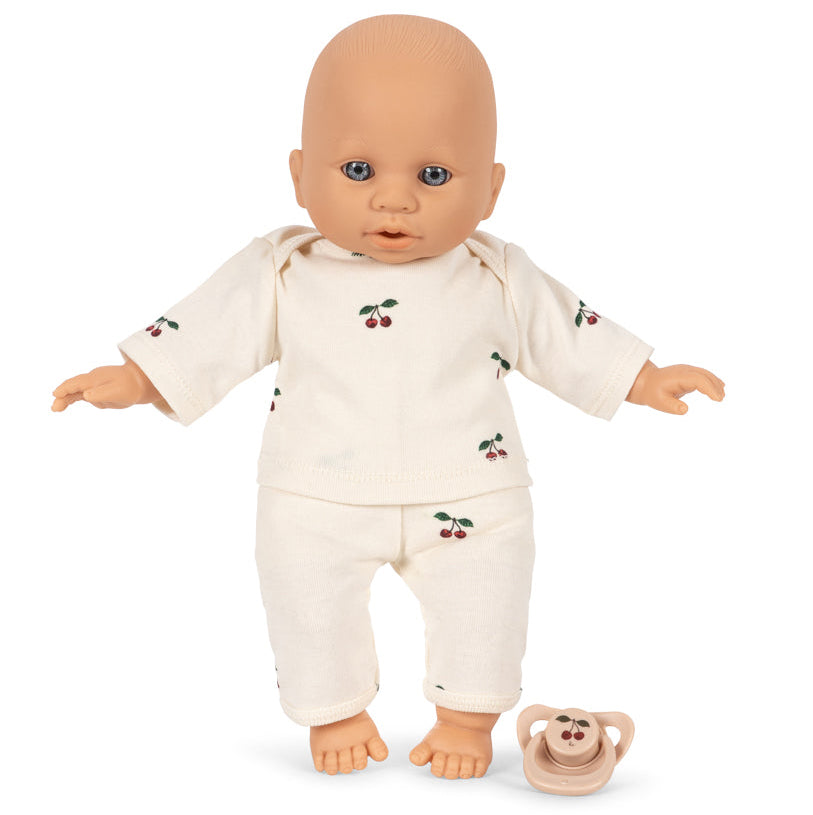 Konges Slojd - Poppy Doll Stroller Set - Pink Check - Mabel & Fox