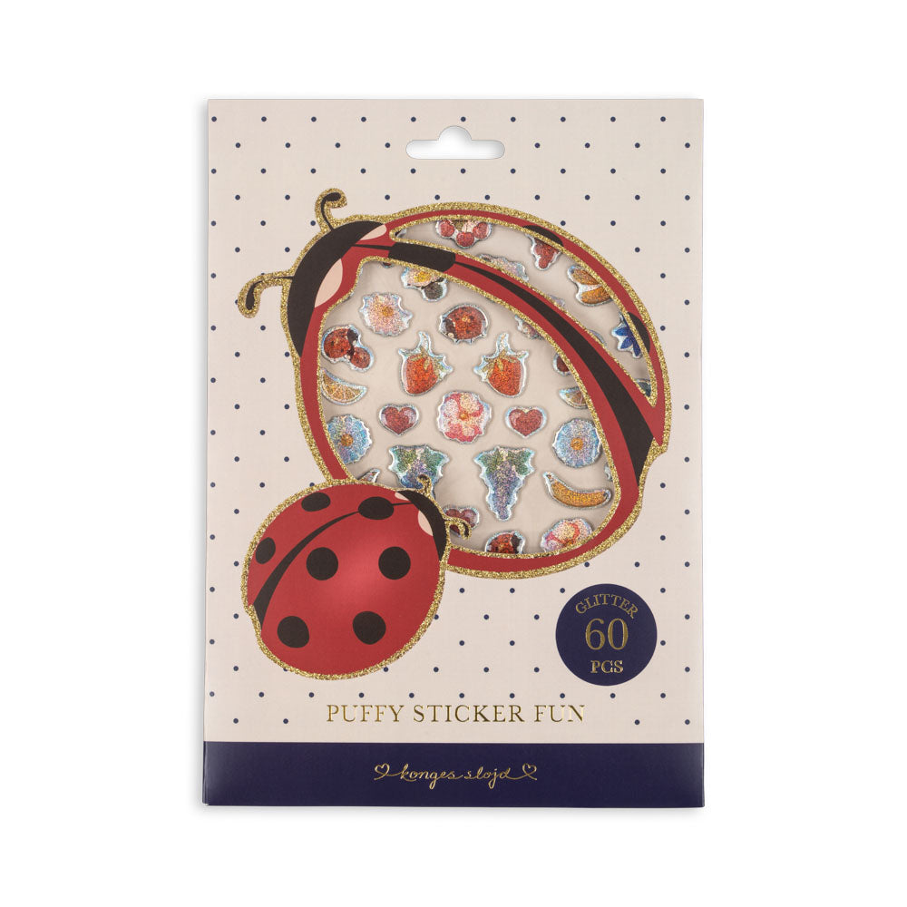 Konges Slojd – Puffy Stickers – Ladybug - Mabel & Fox