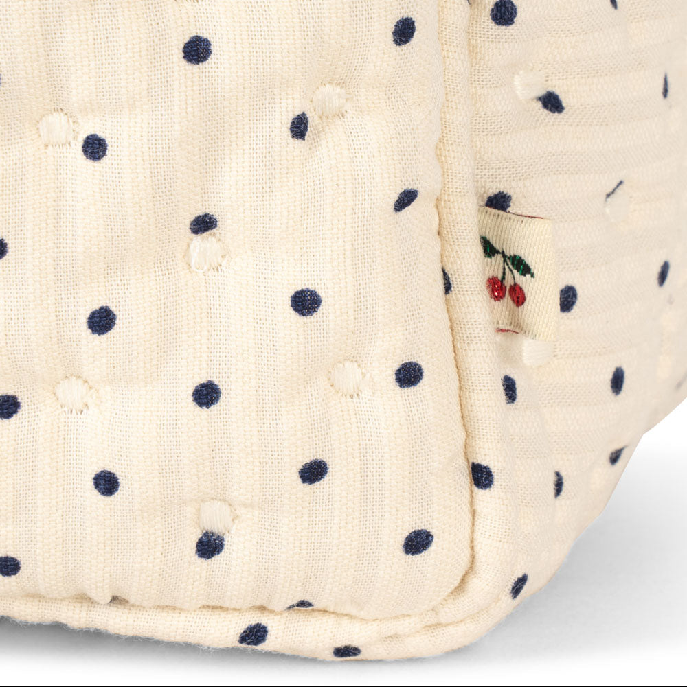 Konges Slojd – Seersucker Big Toiletry Bag – Estate Dot - Mabel & Fox