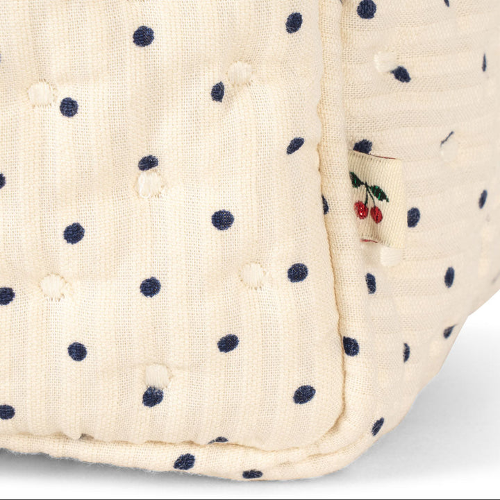 Konges Slojd – Seersucker Big Toiletry Bag – Estate Dot - Mabel & Fox