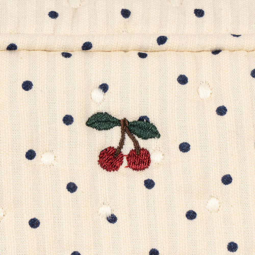 Konges Slojd – Seersucker Big Toiletry Bag – Estate Dot - Mabel & Fox