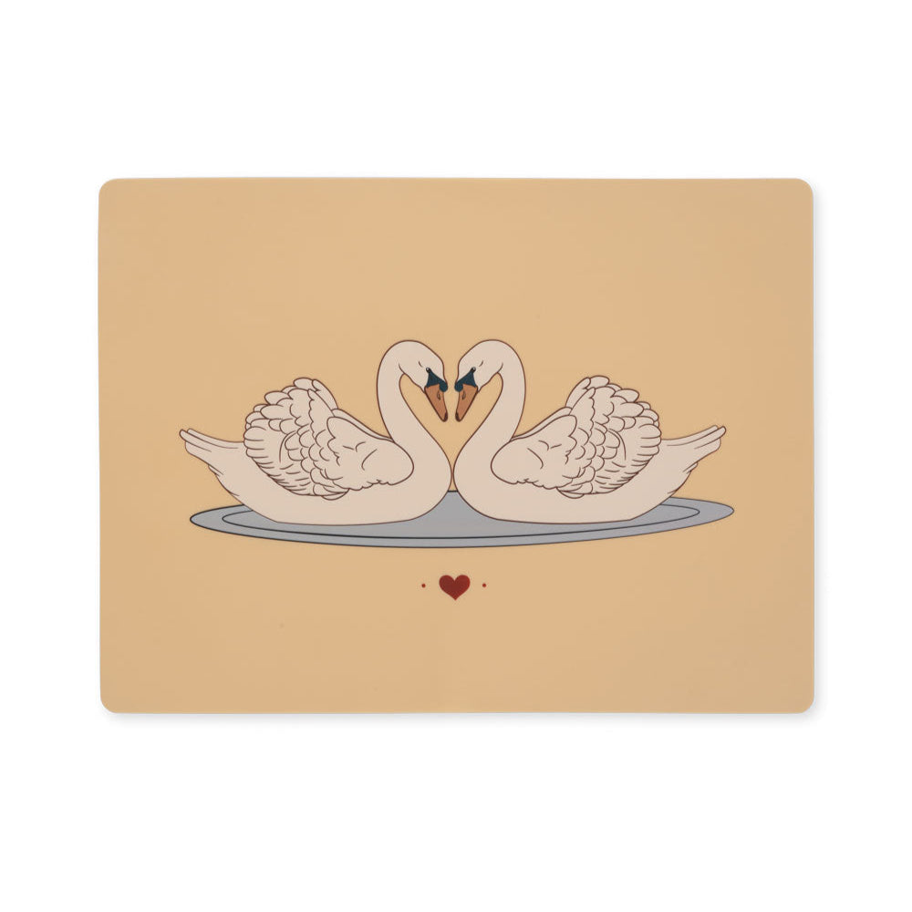 Konges Slojd - Silicone Placemat - Swan - Mabel & Fox