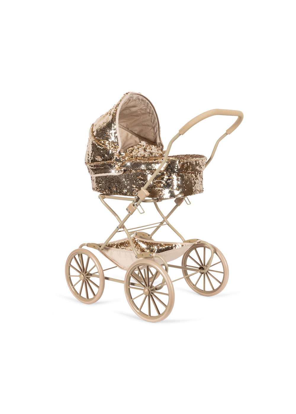 Konges Slojd - Sparkly Doll Pram - Cherry - Mabel & Fox