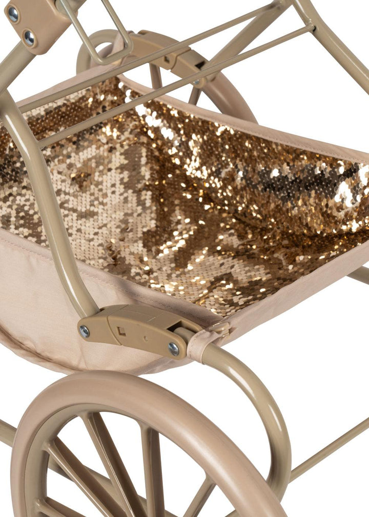 Konges Slojd - Sparkly Doll Pram - Cherry - Mabel & Fox
