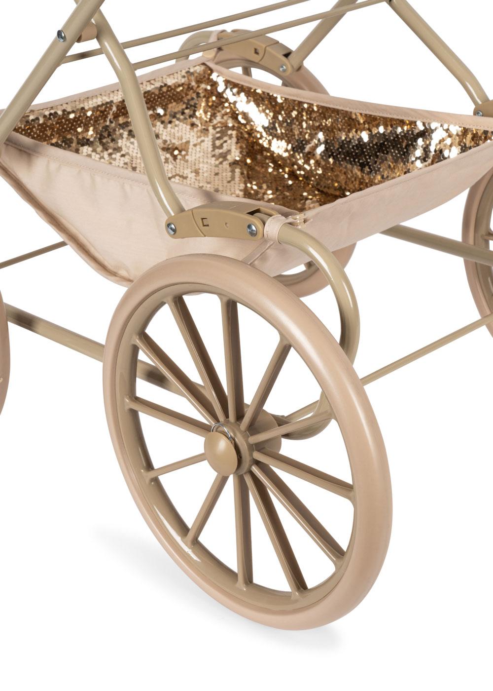 Konges Slojd - Sparkly Doll Pram - Cherry - Mabel & Fox
