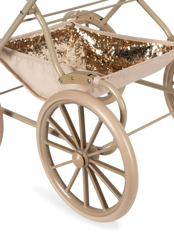 Konges Slojd - Sparkly Doll Pram - Cherry - Mabel & Fox