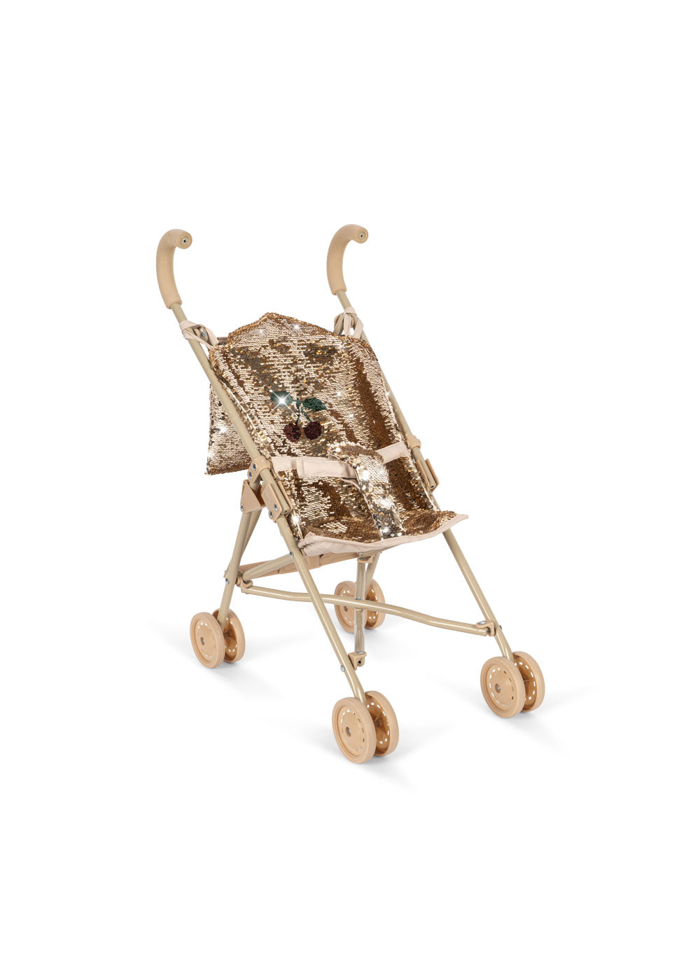 Konges Slojd - Sparkly Doll Stroller - Cherry - Mabel & Fox