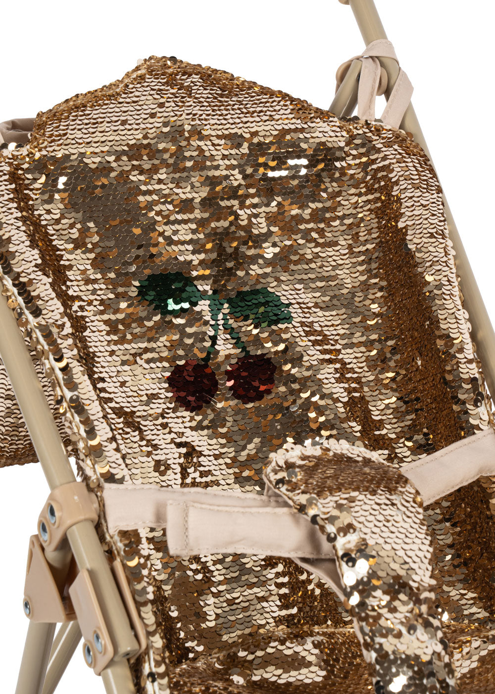 Konges Slojd - Sparkly Doll Stroller - Cherry - Mabel & Fox