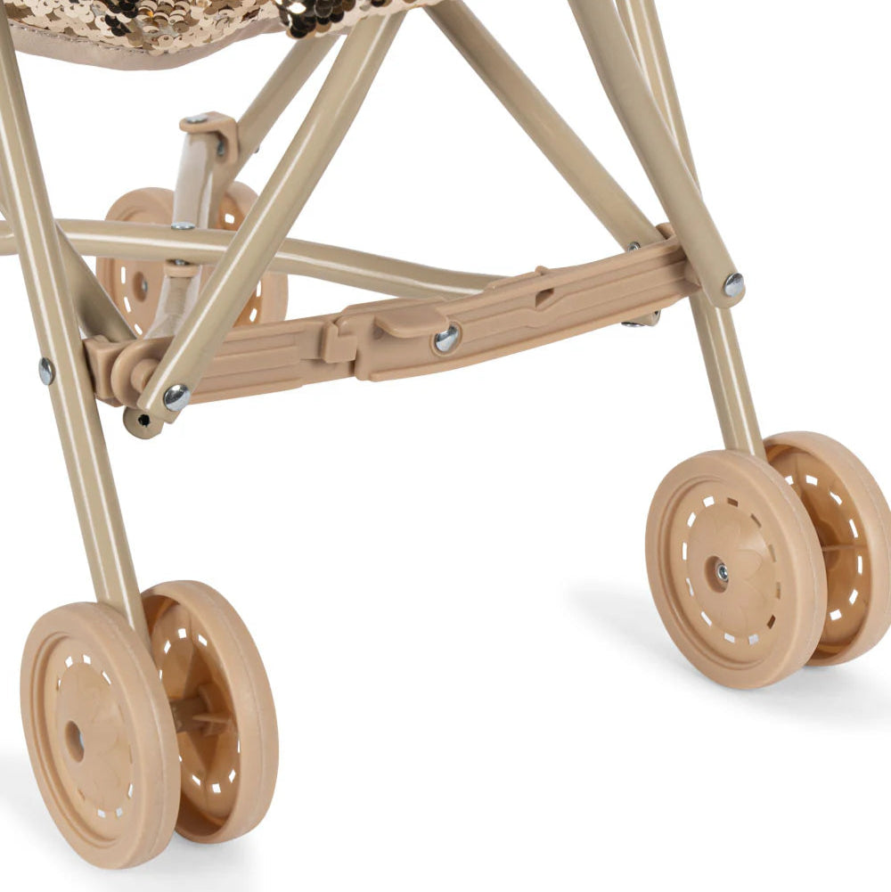 Konges Slojd - Sparkly Doll Stroller - Cherry - Mabel & Fox