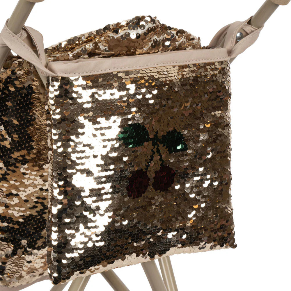 Konges Slojd - Sparkly Doll Stroller - Cherry - Mabel & Fox